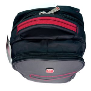 mochila vega negra para lap bordado u