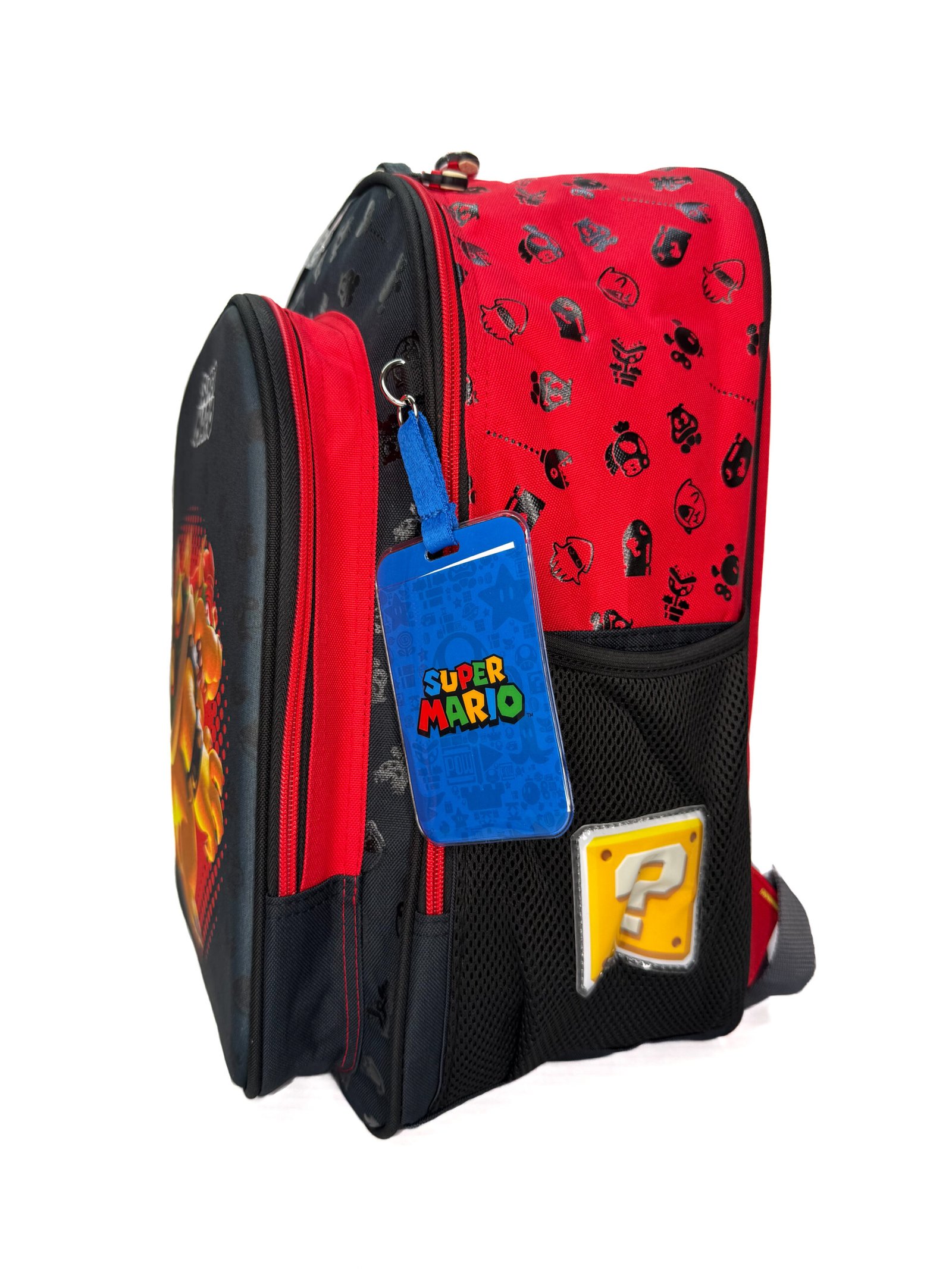 mochila de bowser 3d lisa negra grande mochila de bowser 3d lisa negra grande