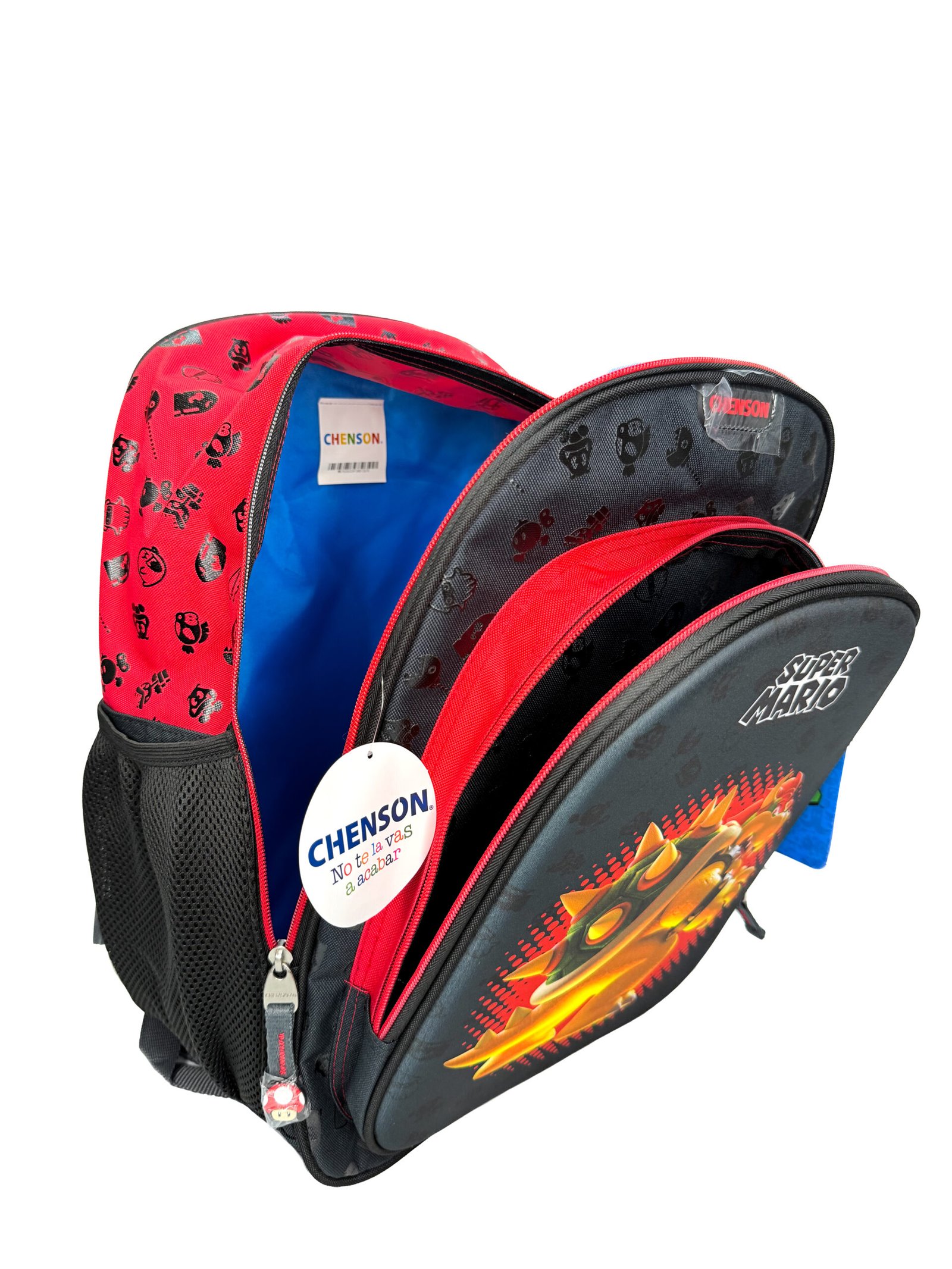 mochila de bowser 3d lisa negra grande mochila de bowser 3d lisa negra grande