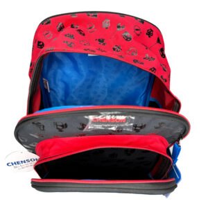 mochila de bowser 3d lisa negra grande