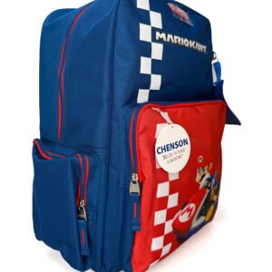 mochila de mario kart cuadros bandera grande