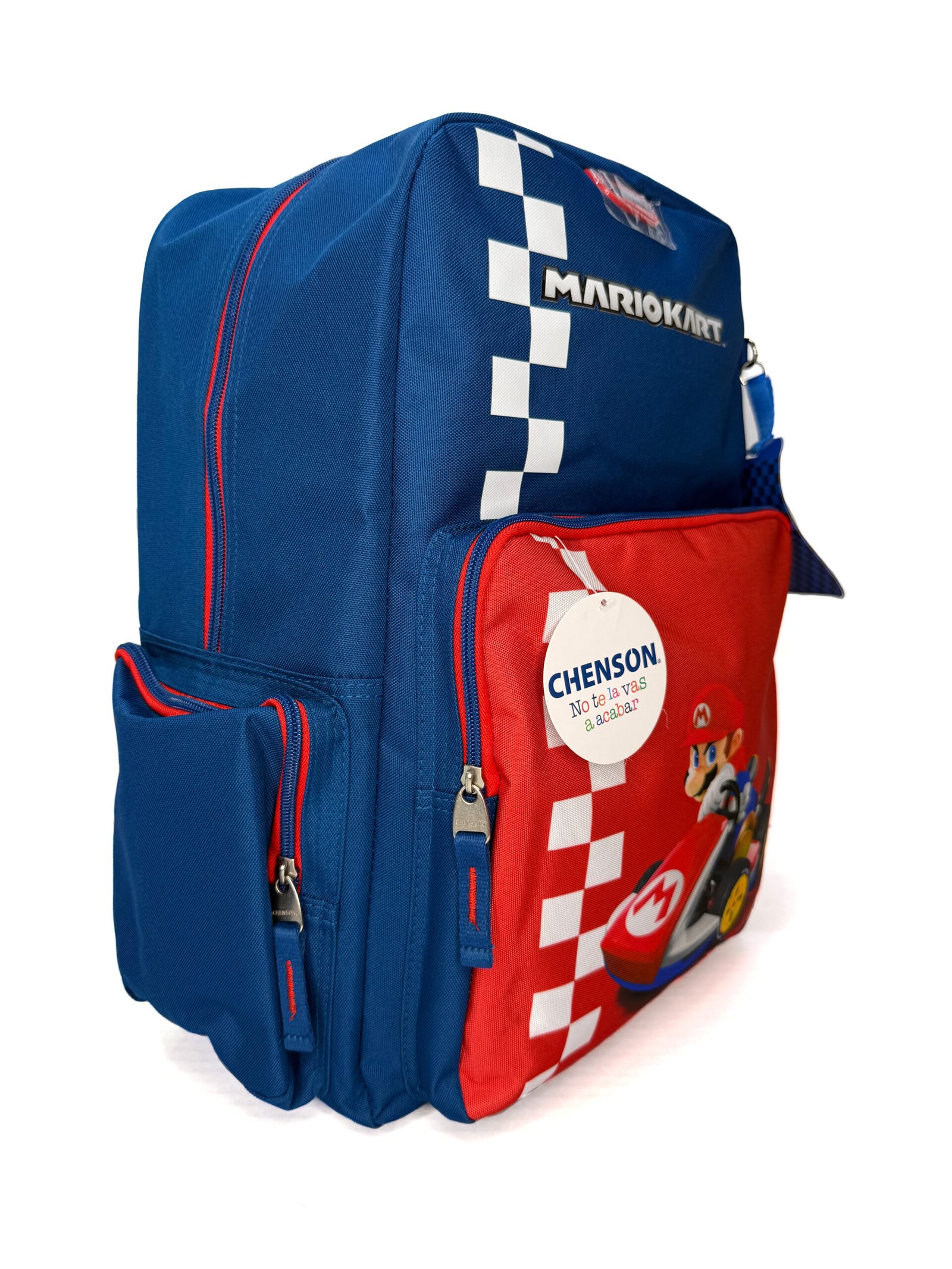 mochila de mario kart cuadros bandera grande mochila de mario kart cuadros bandera grande