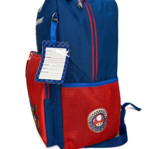mochila de mario kart cuadros bandera grande