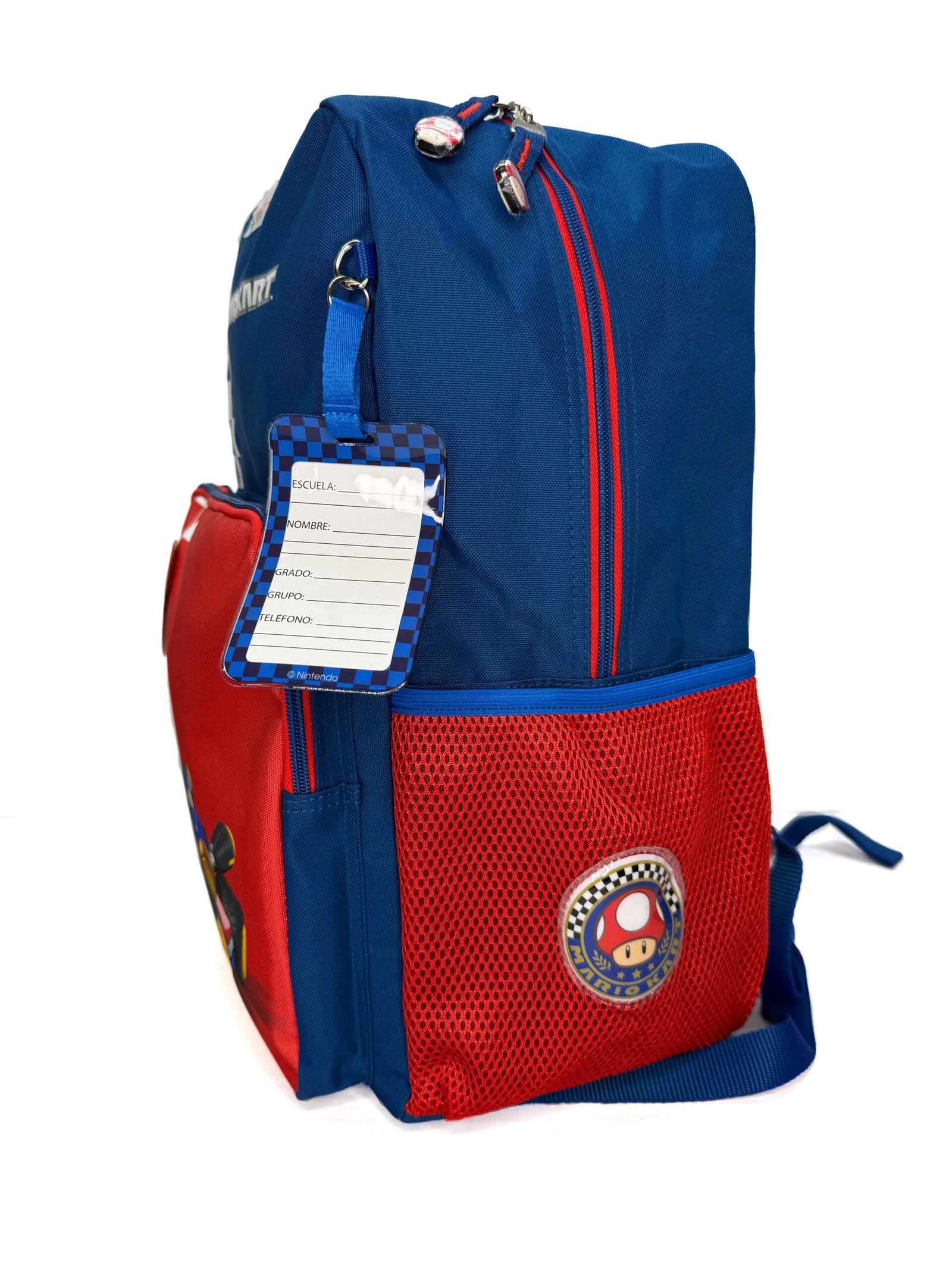 mochila de mario kart cuadros bandera grande mochila de mario kart cuadros bandera grande