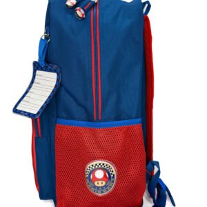 mochila de mario kart cuadros bandera grande