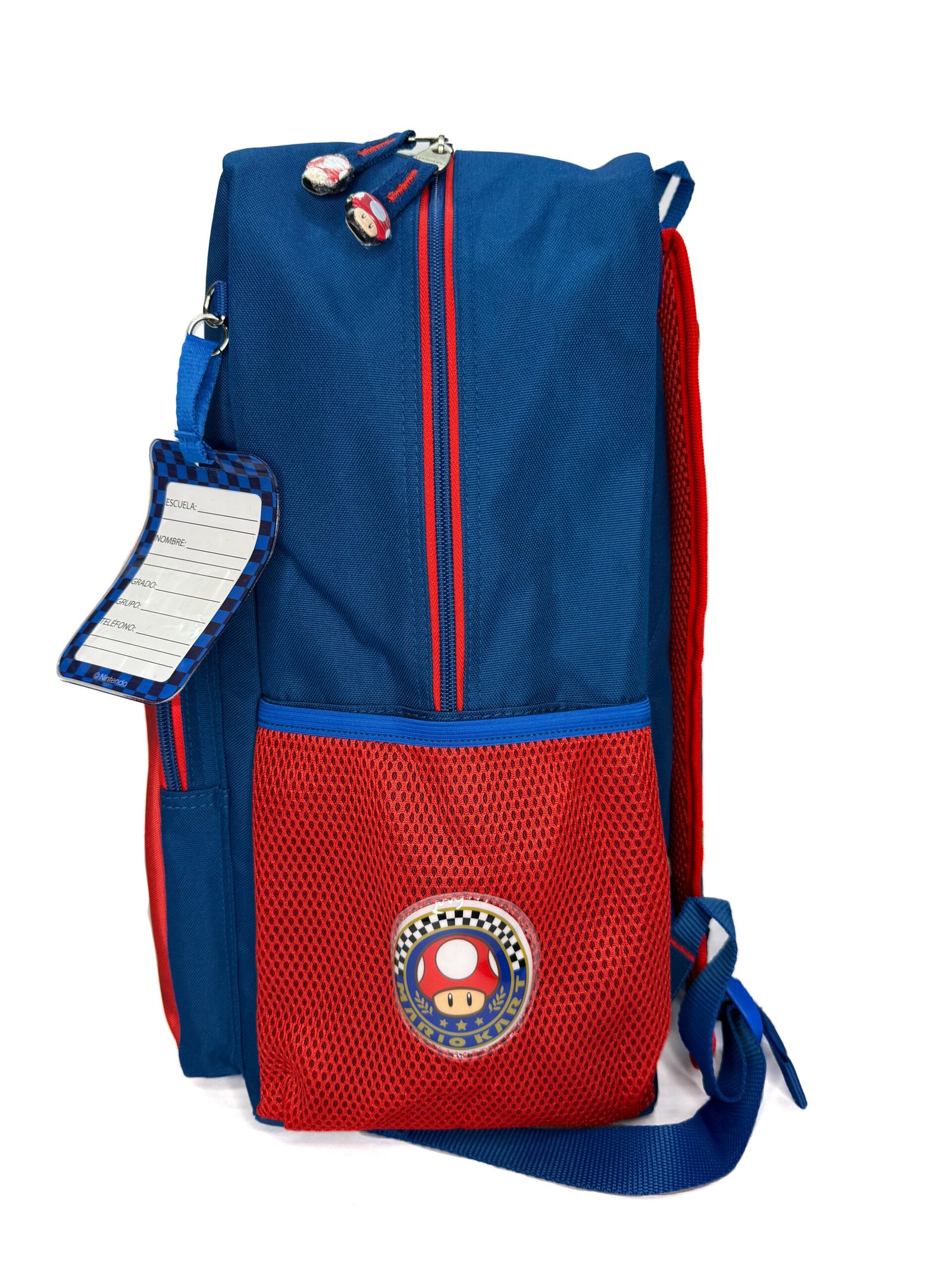 mochila de mario kart cuadros bandera grande mochila de mario kart cuadros bandera grande