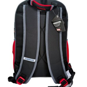 mochila de miles morales fondo gris grande spider man