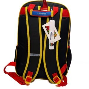 mochila de bowser 6d metalizada negra grande