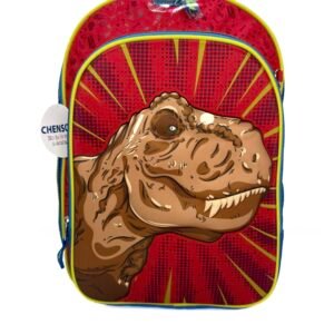 mochila de dinoland 3d dinosaurio cafe grande
