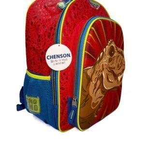 mochila de dinoland 3d dinosaurio cafe grande